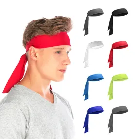 Tie Knotted Fitness Elastic Female Headband Sports Turban