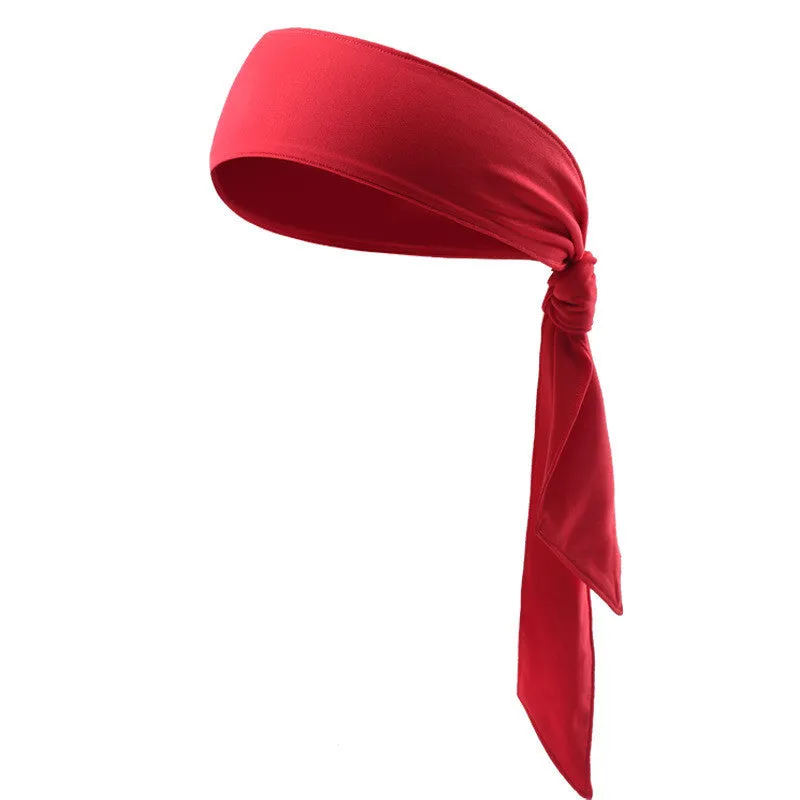 Tie Knotted Fitness Elastic Female Headband Sports Turban