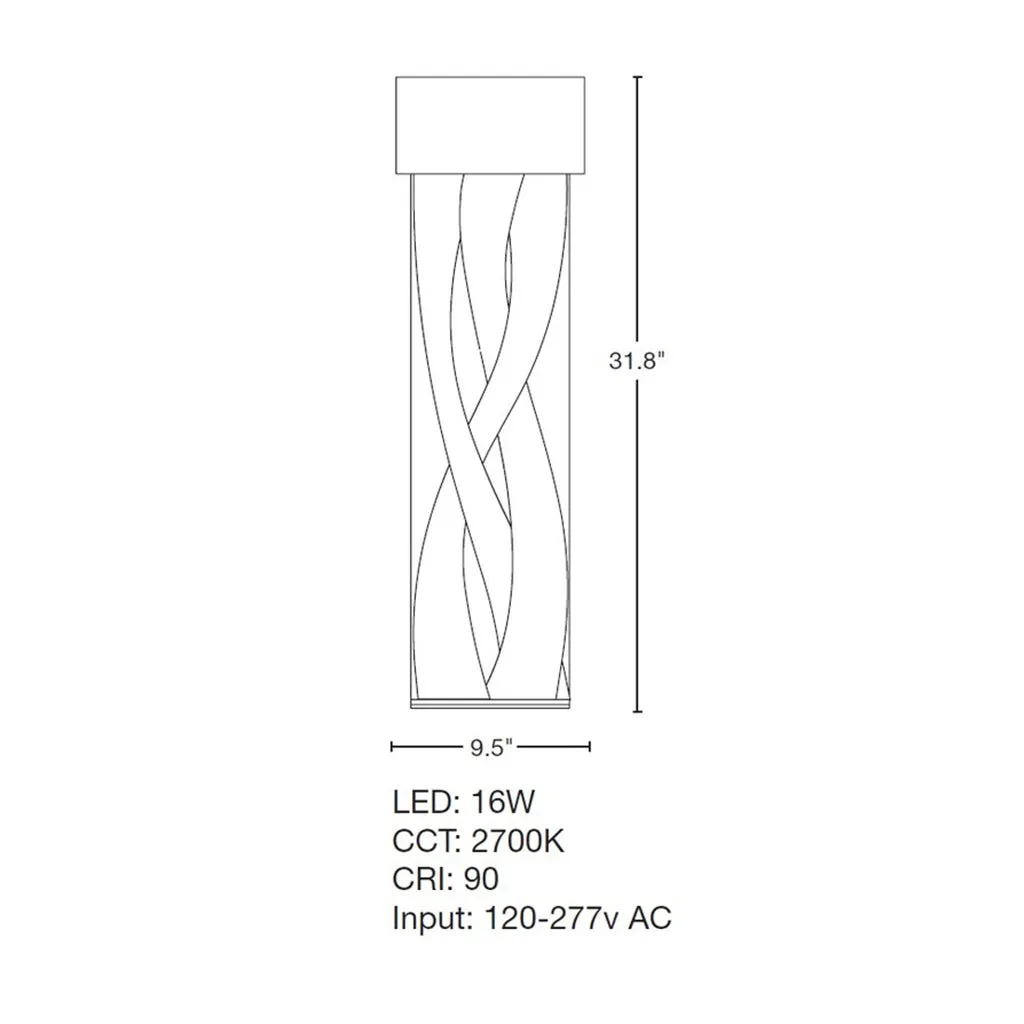Tress Large LED Sconce