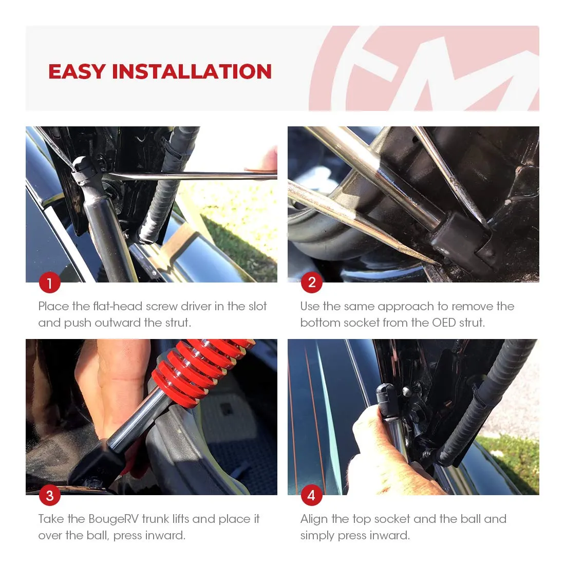 Trunk Lift Supports for 2017-2020 Tesla Model 3