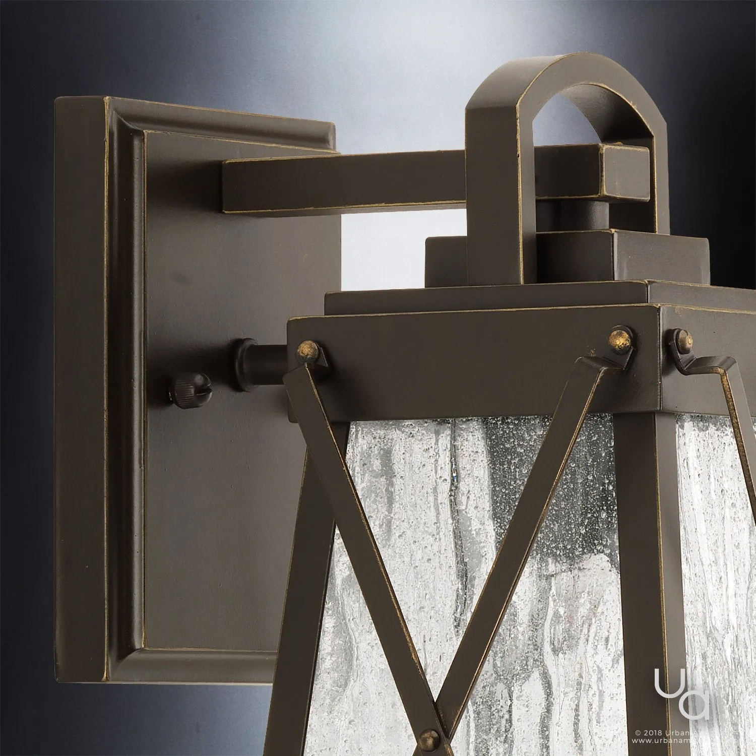 UHP1050 English Country Outdoor Wall Light, 11-1/2"H x 6"W, Olde Bronze Finish, Saint Paul Collection