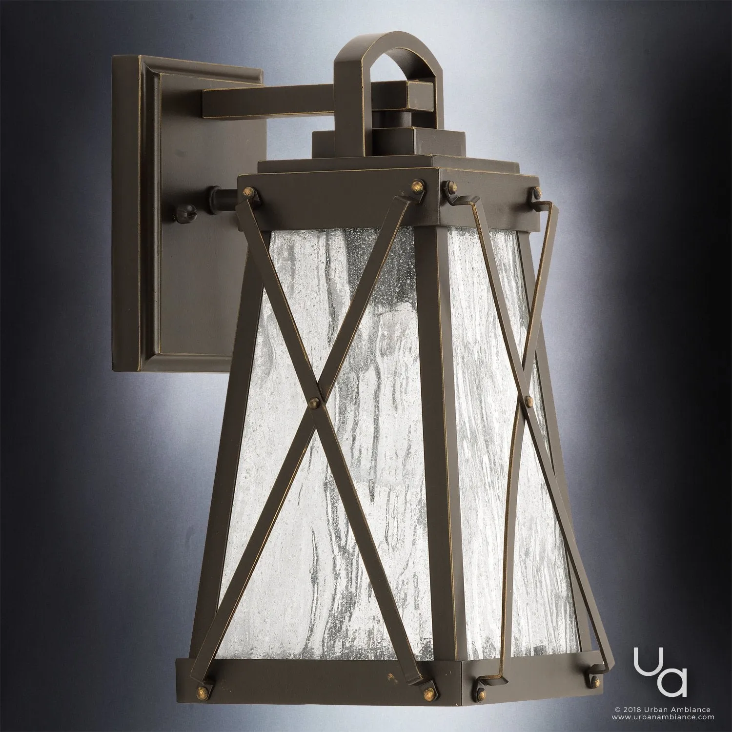 UHP1050 English Country Outdoor Wall Light, 11-1/2"H x 6"W, Olde Bronze Finish, Saint Paul Collection