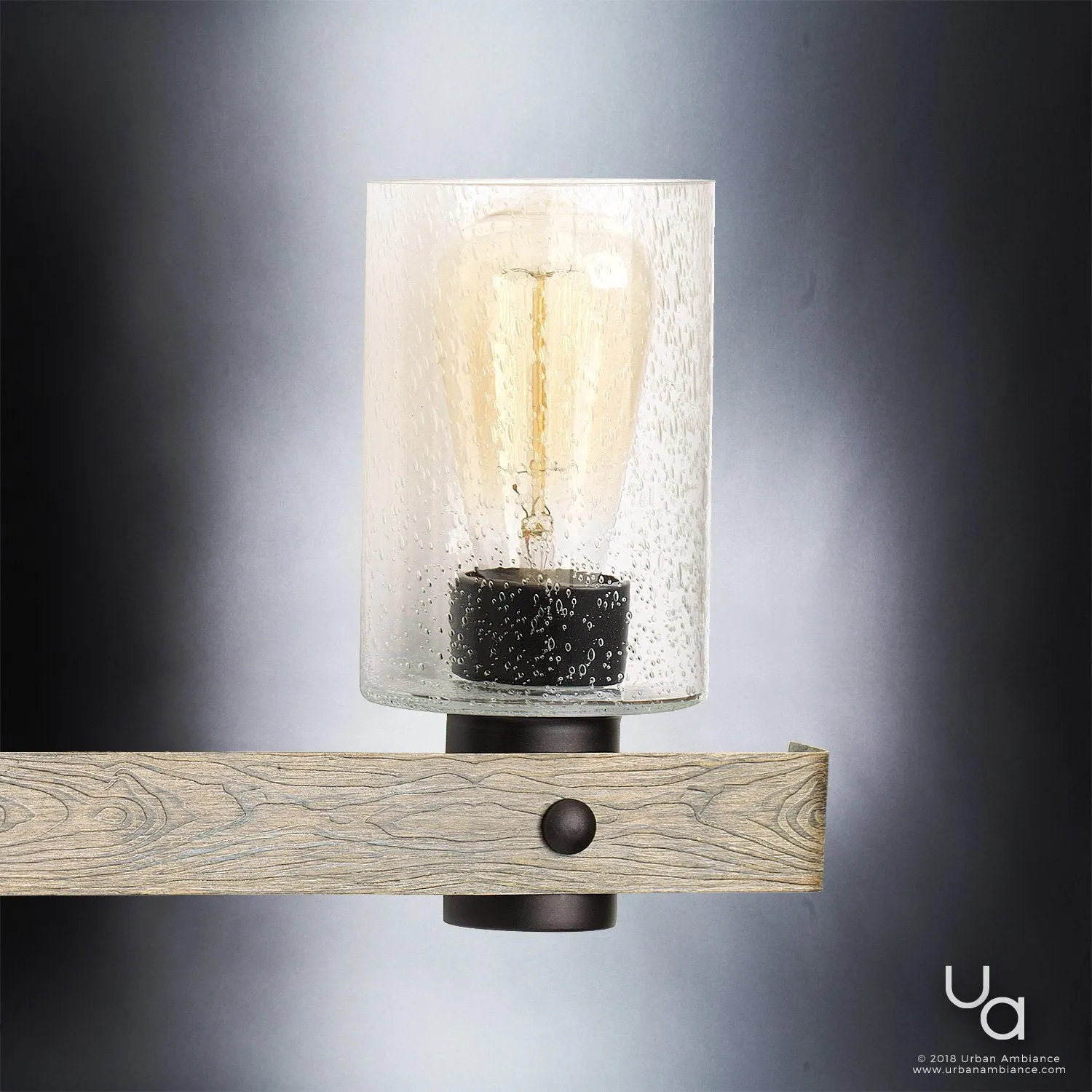 UHP2486 Modern Farmhouse Bath Fixture, 8-1/2"H x 32-7/8"W, Charcoal Finish, Adelaide Collection