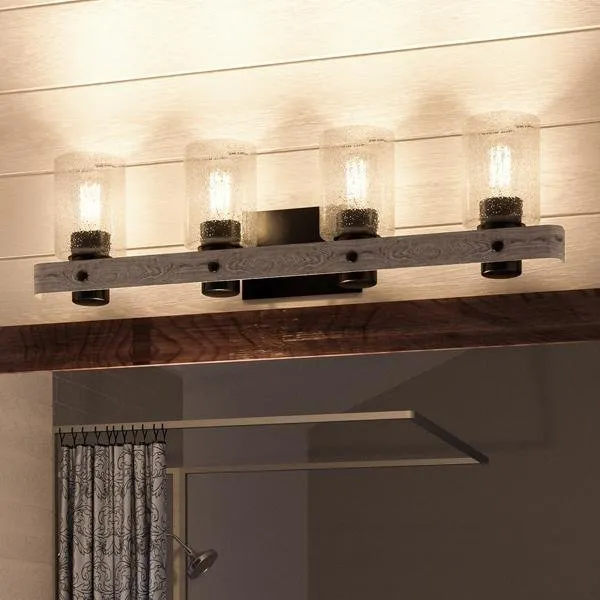 UHP2486 Modern Farmhouse Bath Fixture, 8-1/2"H x 32-7/8"W, Charcoal Finish, Adelaide Collection