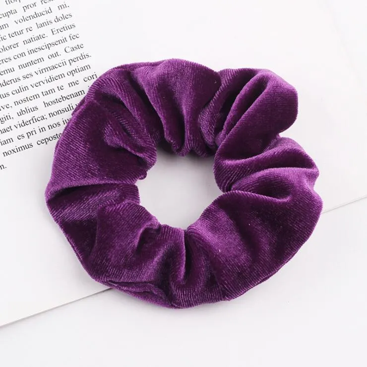 Velvet Scrunchie Women Girls Elastic Hair Rubber Bands Accessories Gum For Women Tie Hair Ring Rope Ponytail Holder Headdress