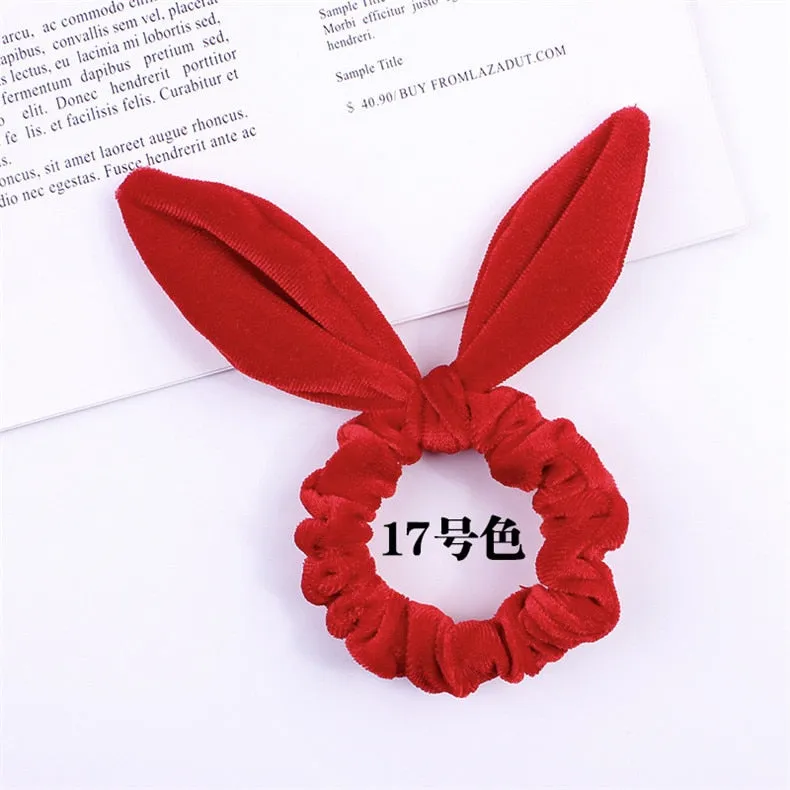 Velvet Scrunchie Women Girls Elastic Hair Rubber Bands Accessories Gum For Women Tie Hair Ring Rope Ponytail Holder Headdress
