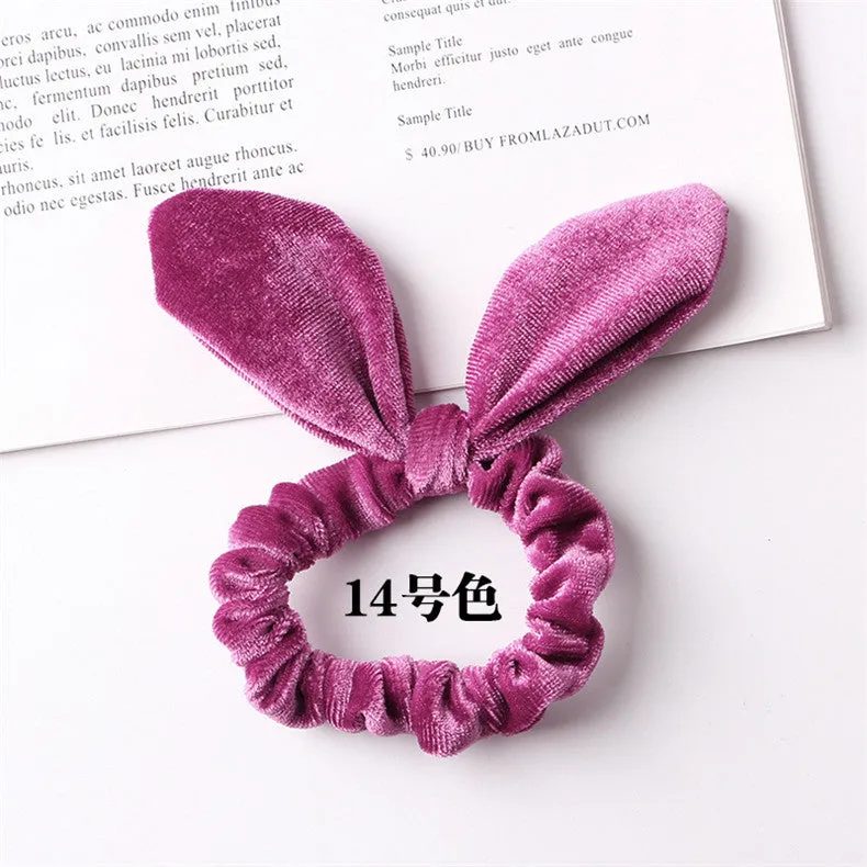 Velvet Scrunchie Women Girls Elastic Hair Rubber Bands Accessories Gum For Women Tie Hair Ring Rope Ponytail Holder Headdress