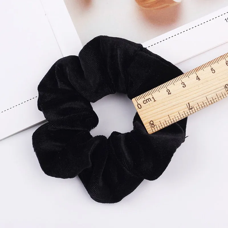 Velvet Scrunchie Women Girls Elastic Hair Rubber Bands Accessories Gum For Women Tie Hair Ring Rope Ponytail Holder Headdress