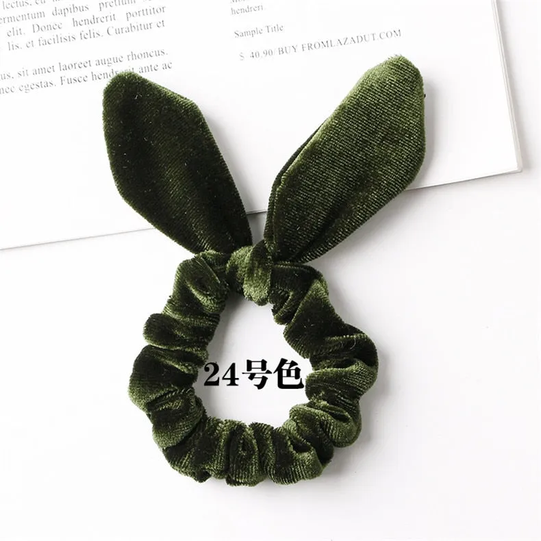 Velvet Scrunchie Women Girls Elastic Hair Rubber Bands Accessories Gum For Women Tie Hair Ring Rope Ponytail Holder Headdress
