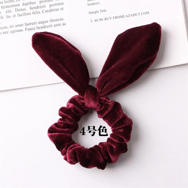 Velvet Scrunchie Women Girls Elastic Hair Rubber Bands Accessories Gum For Women Tie Hair Ring Rope Ponytail Holder Headdress