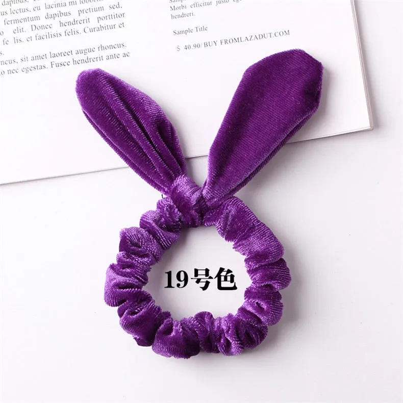 Velvet Scrunchie Women Girls Elastic Hair Rubber Bands Accessories Gum For Women Tie Hair Ring Rope Ponytail Holder Headdress