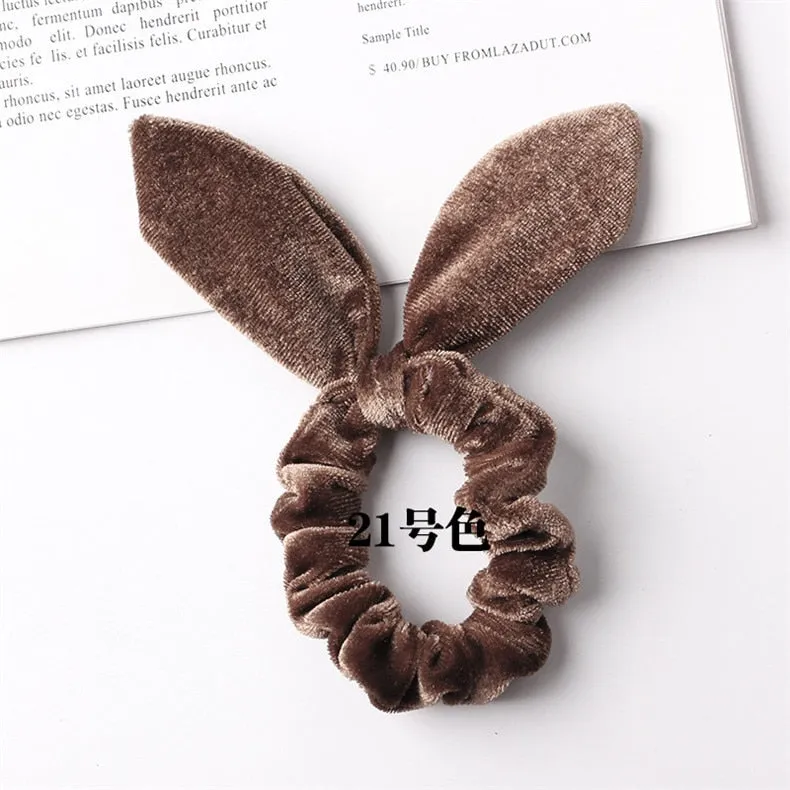 Velvet Scrunchie Women Girls Elastic Hair Rubber Bands Accessories Gum For Women Tie Hair Ring Rope Ponytail Holder Headdress