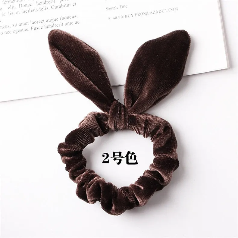 Velvet Scrunchie Women Girls Elastic Hair Rubber Bands Accessories Gum For Women Tie Hair Ring Rope Ponytail Holder Headdress