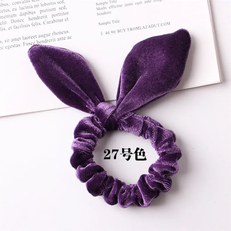 Velvet Scrunchie Women Girls Elastic Hair Rubber Bands Accessories Gum For Women Tie Hair Ring Rope Ponytail Holder Headdress