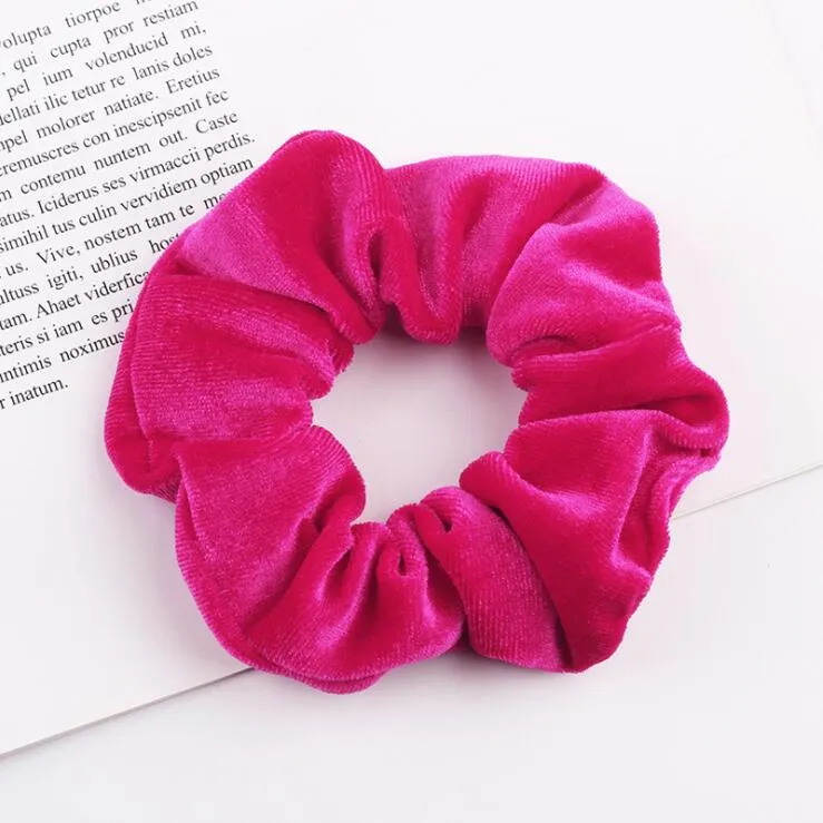 Velvet Scrunchie Women Girls Elastic Hair Rubber Bands Accessories Gum For Women Tie Hair Ring Rope Ponytail Holder Headdress