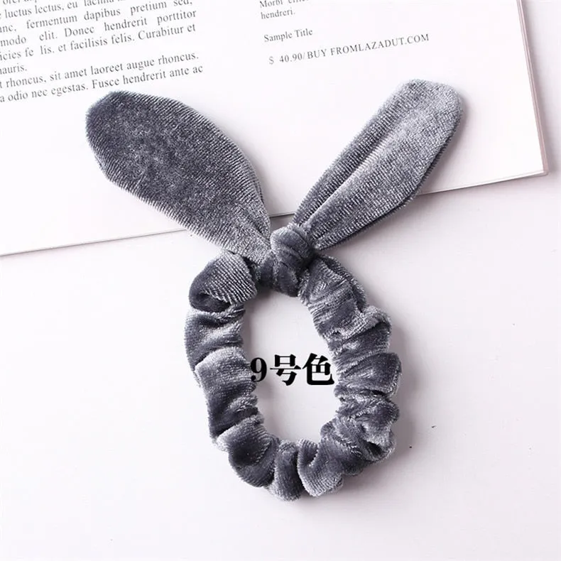 Velvet Scrunchie Women Girls Elastic Hair Rubber Bands Accessories Gum For Women Tie Hair Ring Rope Ponytail Holder Headdress