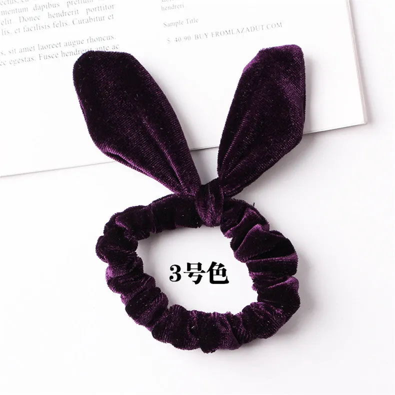Velvet Scrunchie Women Girls Elastic Hair Rubber Bands Accessories Gum For Women Tie Hair Ring Rope Ponytail Holder Headdress
