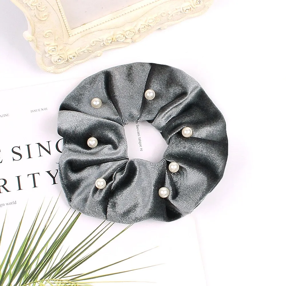 Velvet Scrunchie Women Girls Elastic Hair Rubber Bands Accessories Gum For Women Tie Hair Ring Rope Ponytail Holder Headdress