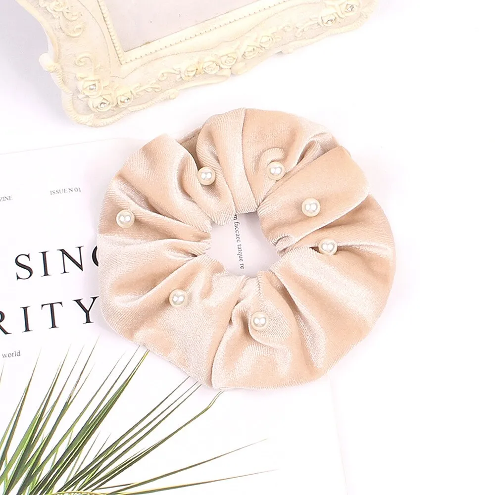 Velvet Scrunchie Women Girls Elastic Hair Rubber Bands Accessories Gum For Women Tie Hair Ring Rope Ponytail Holder Headdress