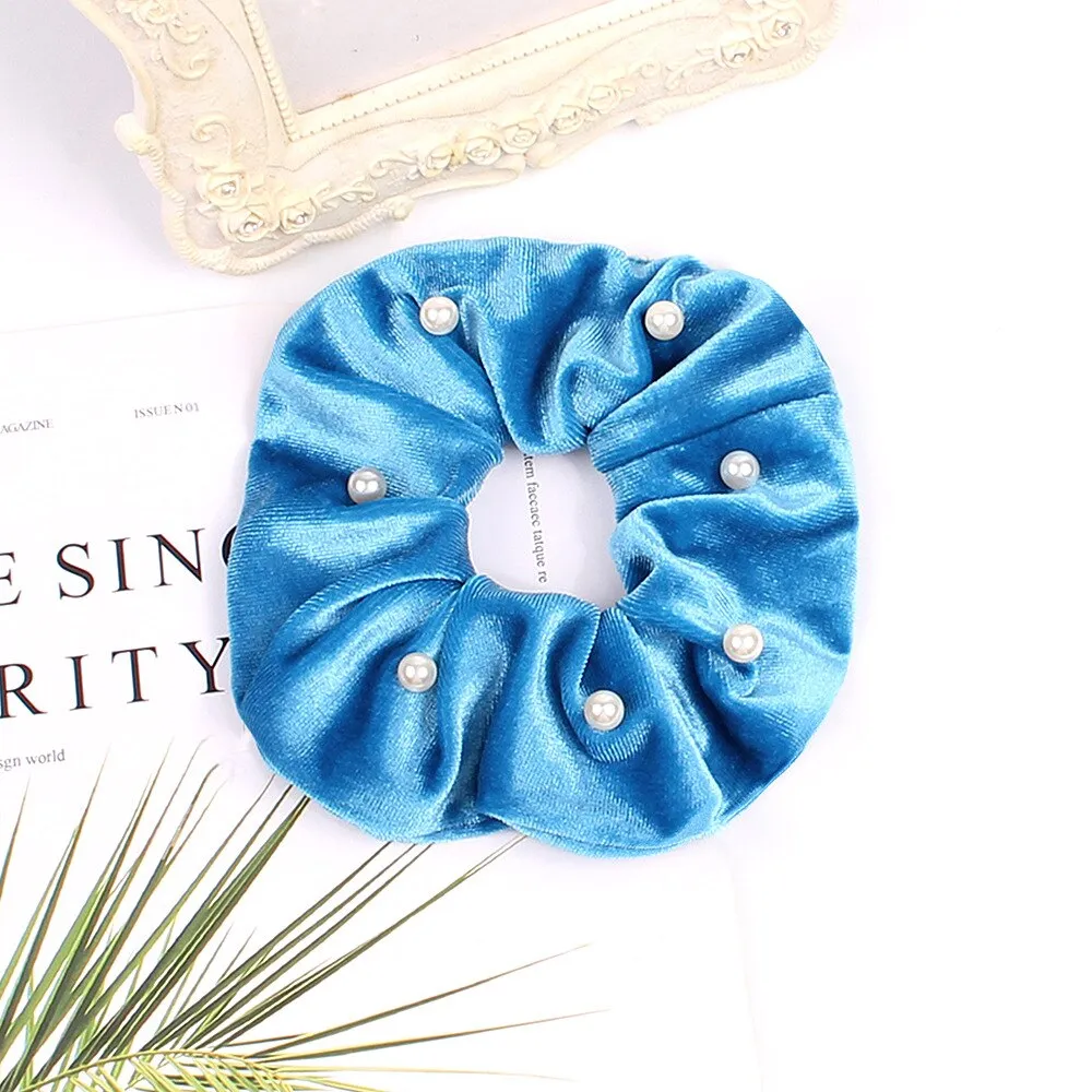 Velvet Scrunchie Women Girls Elastic Hair Rubber Bands Accessories Gum For Women Tie Hair Ring Rope Ponytail Holder Headdress