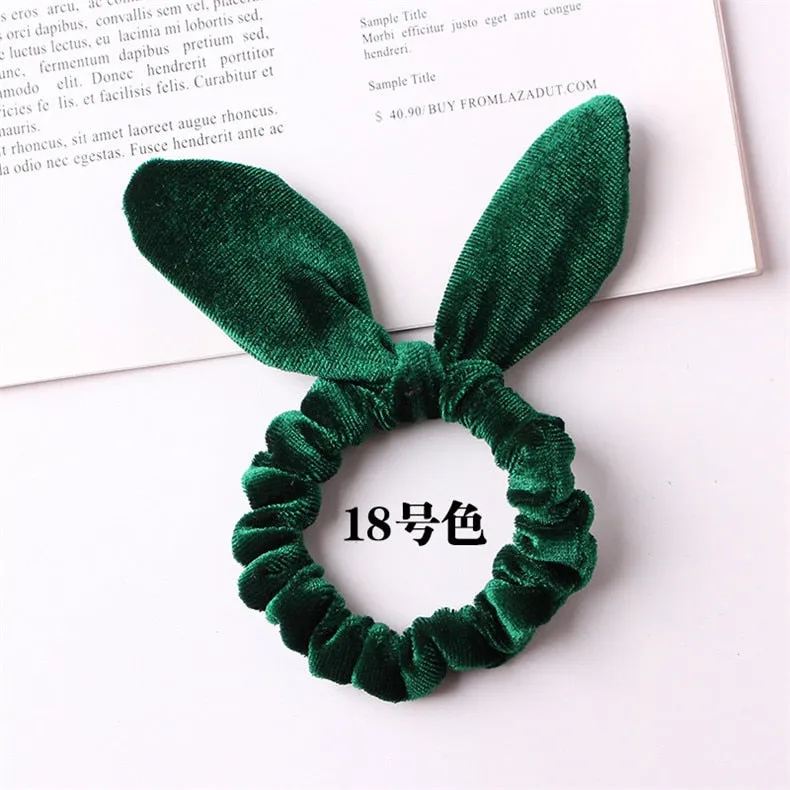 Velvet Scrunchie Women Girls Elastic Hair Rubber Bands Accessories Gum For Women Tie Hair Ring Rope Ponytail Holder Headdress