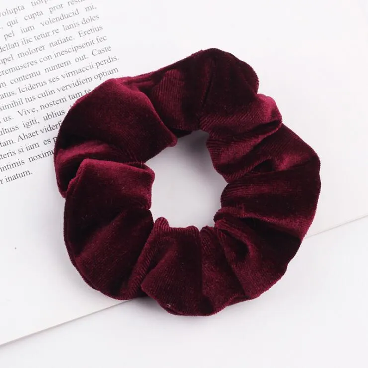 Velvet Scrunchie Women Girls Elastic Hair Rubber Bands Accessories Gum For Women Tie Hair Ring Rope Ponytail Holder Headdress