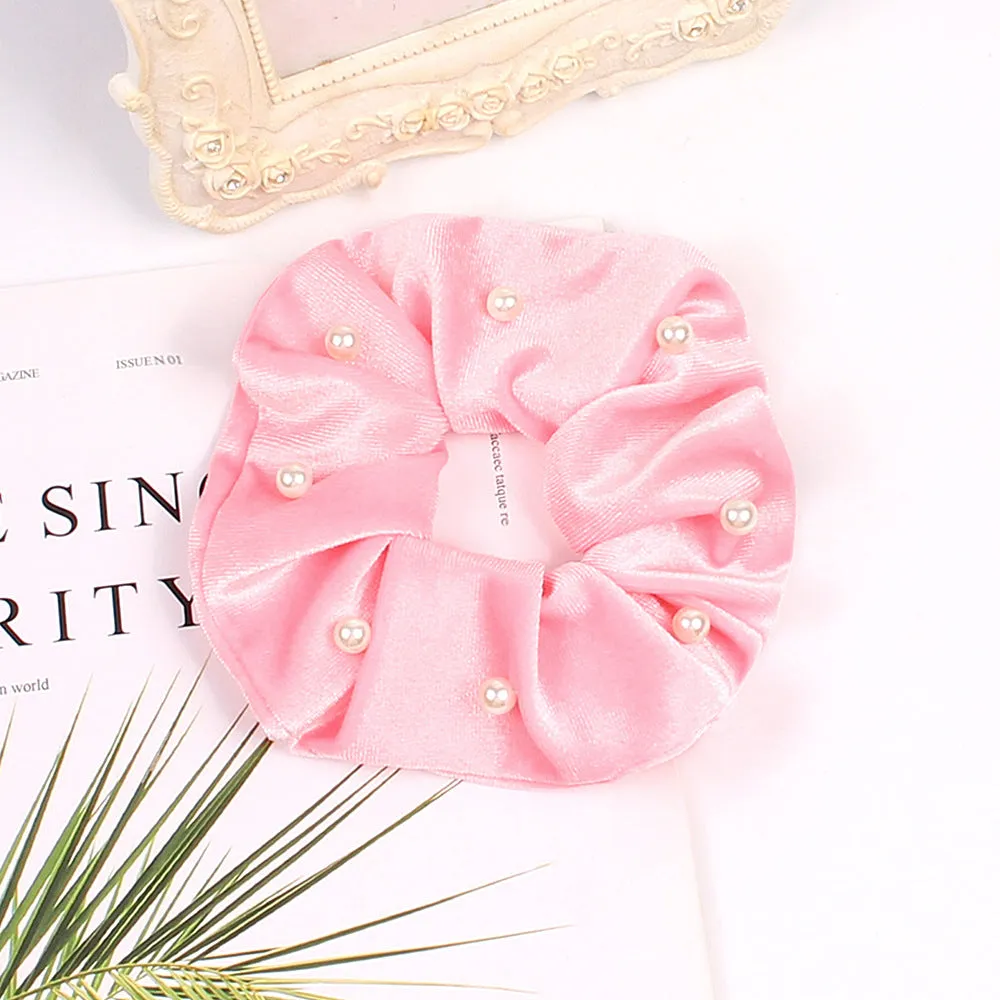 Velvet Scrunchie Women Girls Elastic Hair Rubber Bands Accessories Gum For Women Tie Hair Ring Rope Ponytail Holder Headdress