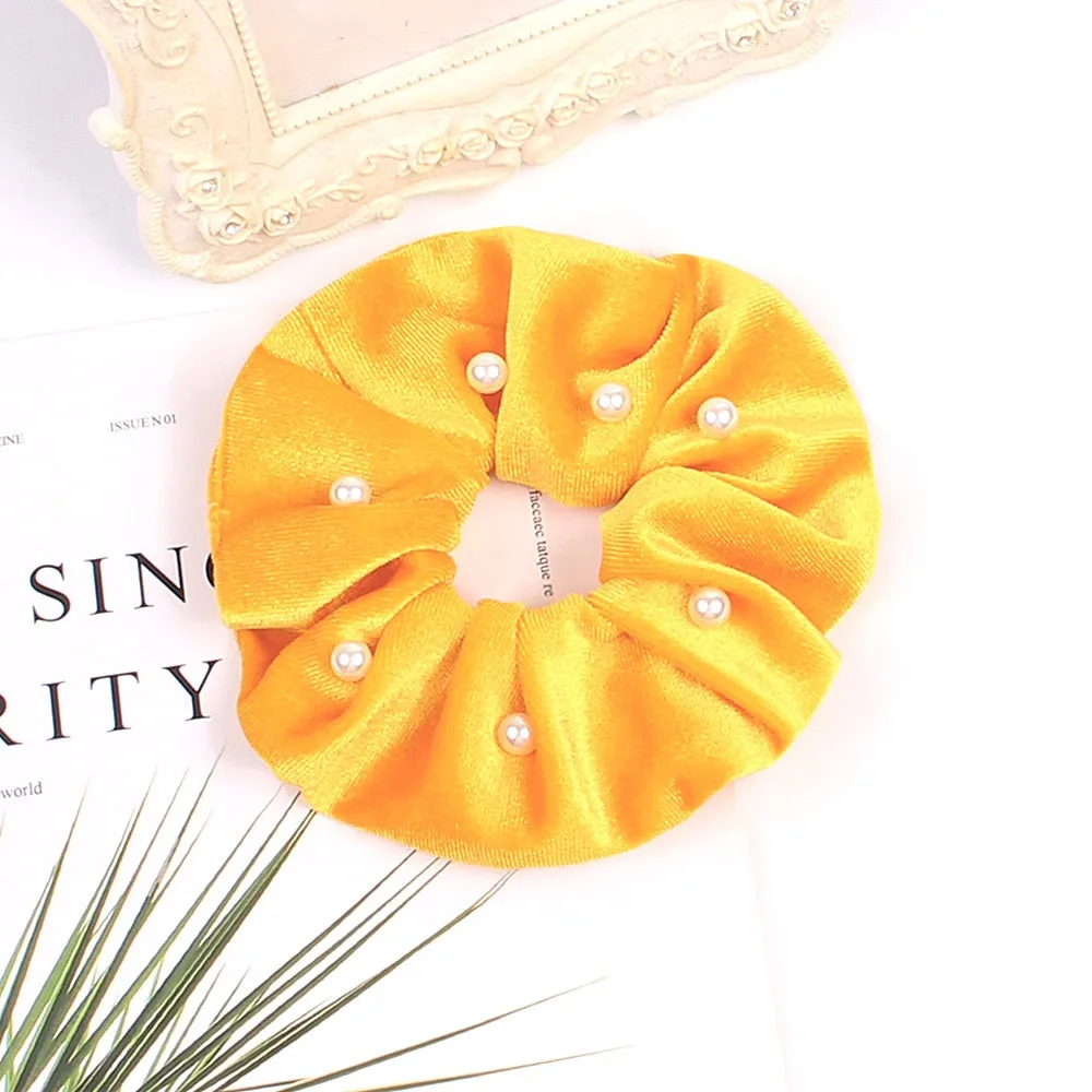 Velvet Scrunchie Women Girls Elastic Hair Rubber Bands Accessories Gum For Women Tie Hair Ring Rope Ponytail Holder Headdress