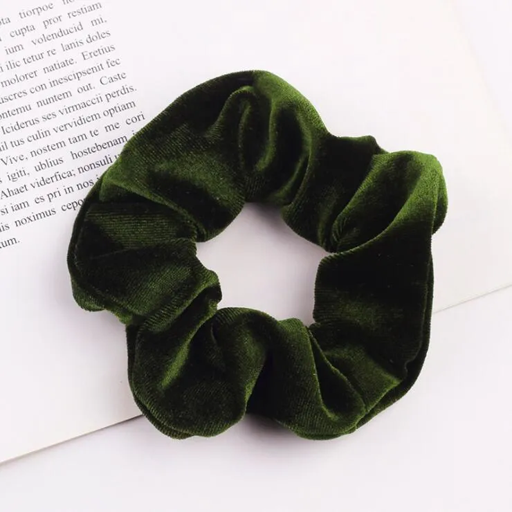 Velvet Scrunchie Women Girls Elastic Hair Rubber Bands Accessories Gum For Women Tie Hair Ring Rope Ponytail Holder Headdress