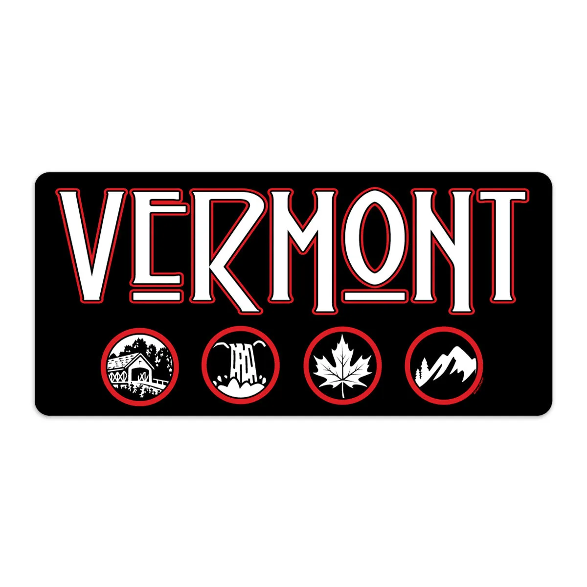 Vermont Zep Zeppelin Style Vinyl Bumper Sticker
