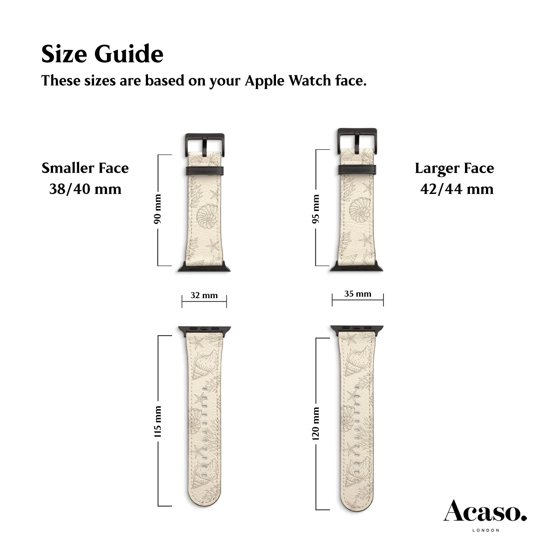 Vintage Shells Apple Watch Strap