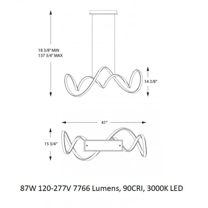 Vornado LED Wide Pendant Light
