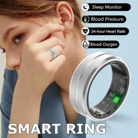 Waterproof Smart Ring: Heart Rate Sleep Blood Oxygen Monitoring|Multi Sports Modes