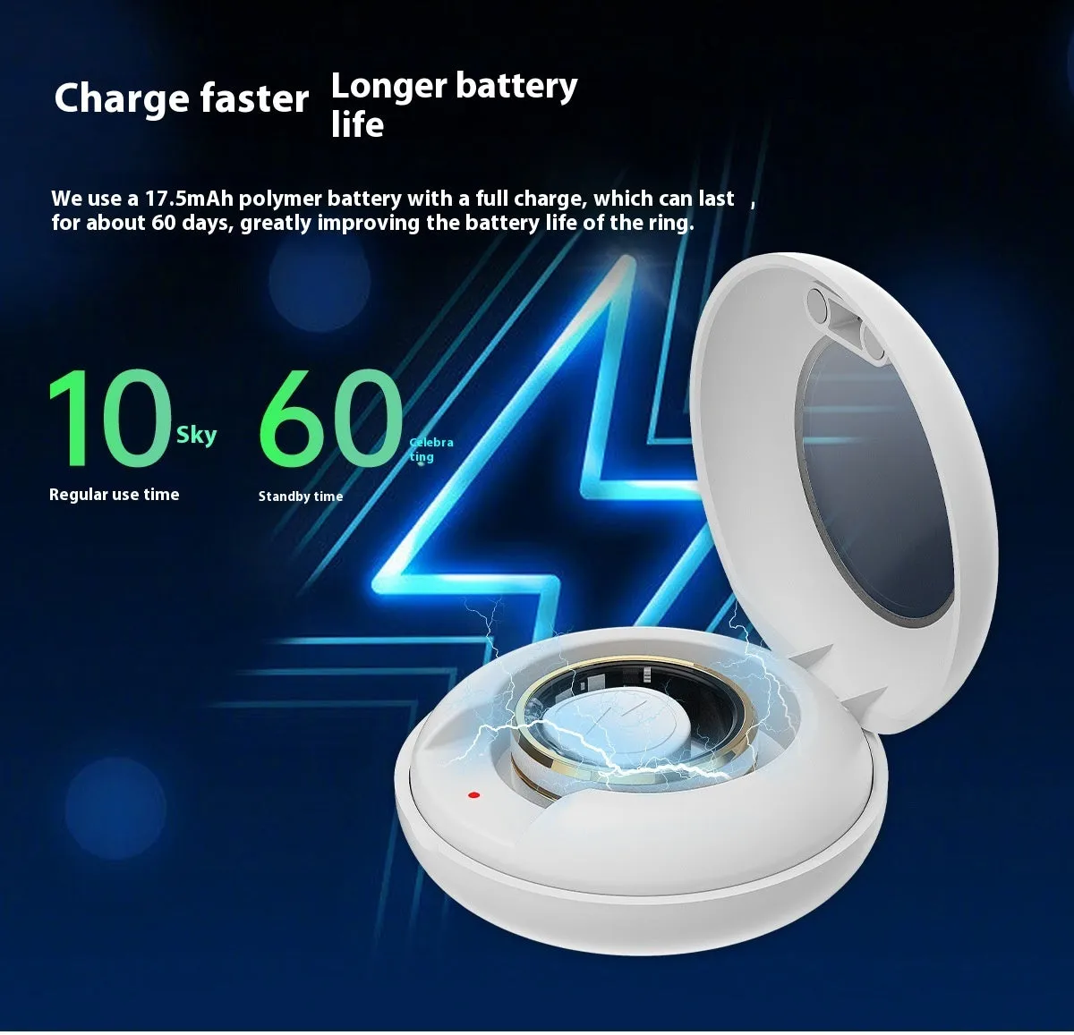 Waterproof Smart Ring: Heart Rate Sleep Blood Oxygen Monitoring|Multi Sports Modes