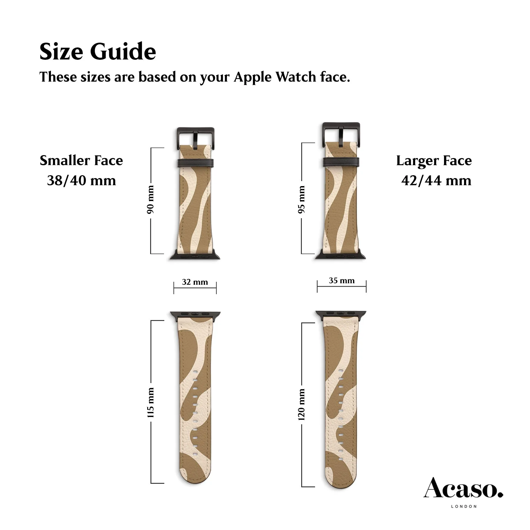 Waverly Beige Apple Watch Strap