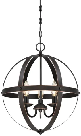 Westinghouse Stella Mira Series 6341800 Chandelier, 120 V, 120 W, 1-Tier, 3-Lamp, Incandescent, LED Lamp :EA: QUANTITY: 1