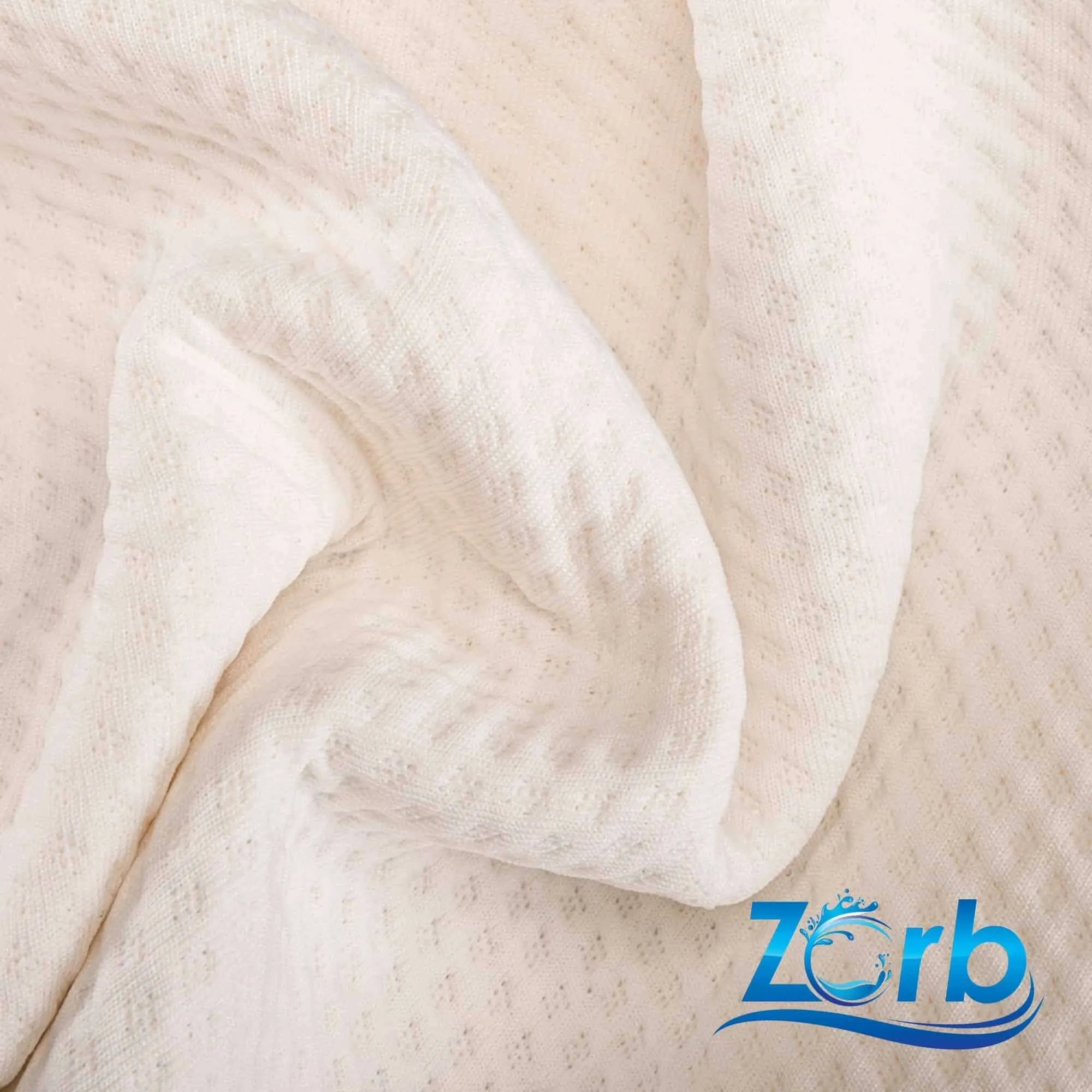 Zorb® 3D Stay Dry Dimple Silver Fabric (W-226)