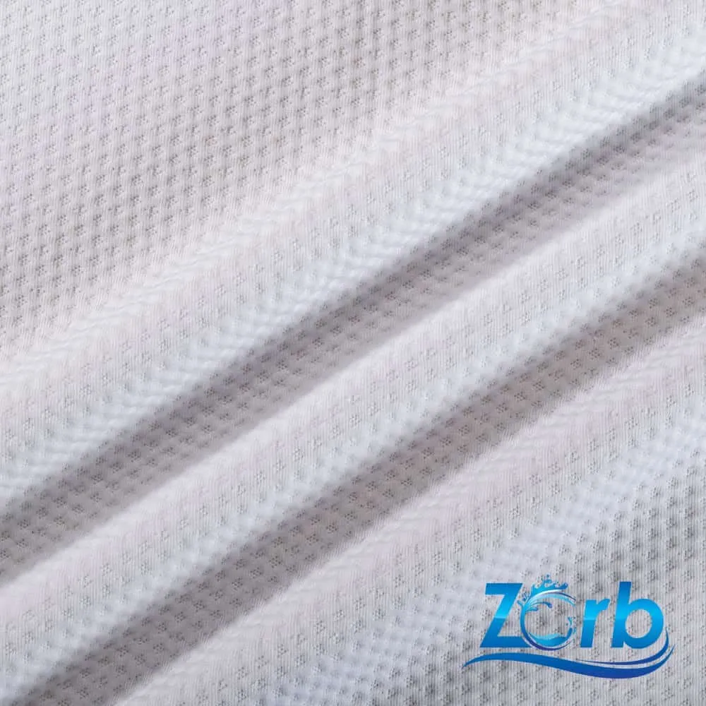Zorb® 3D Stay Dry Dimple Silver Fabric (W-226)