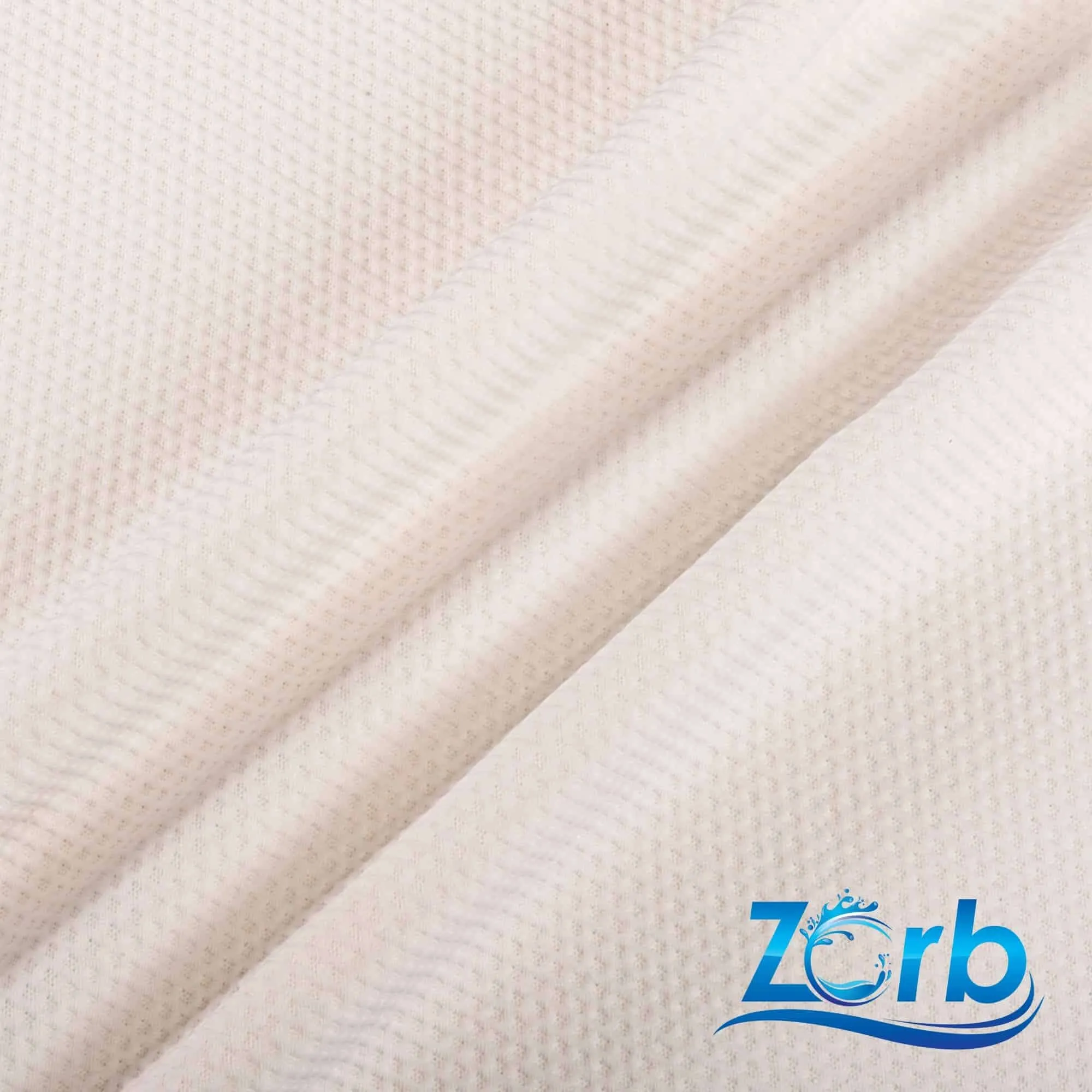 Zorb® 3D Stay Dry Dimple Silver Fabric (W-226)