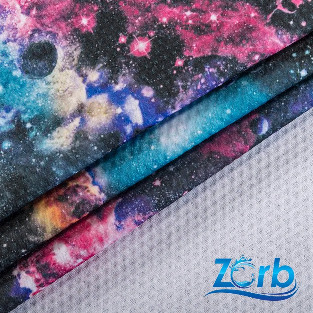 Zorb® 3D Stay Dry Dimple Silver Print Fabric (W-639)