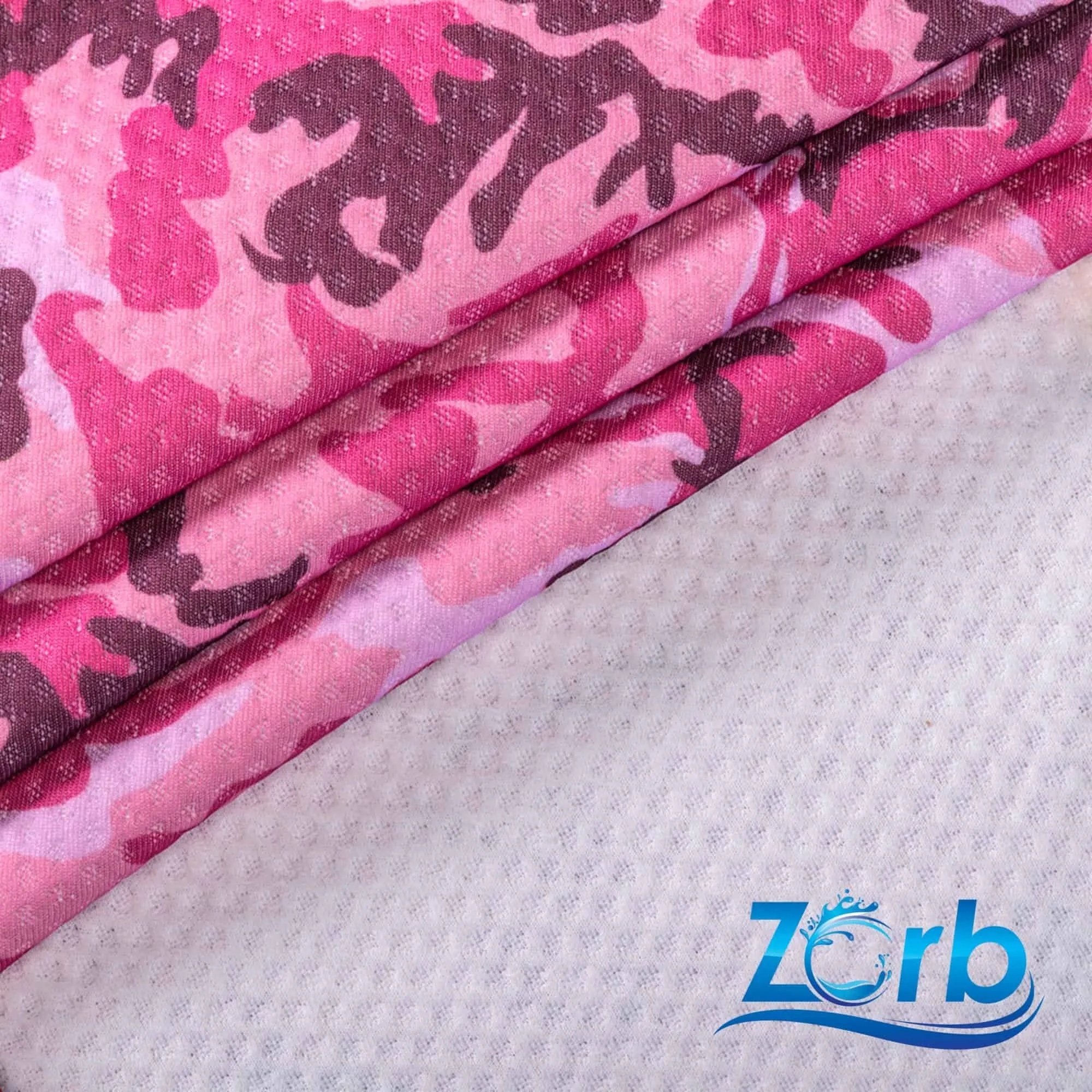 Zorb® 3D Stay Dry Dimple Silver Print Fabric (W-639)