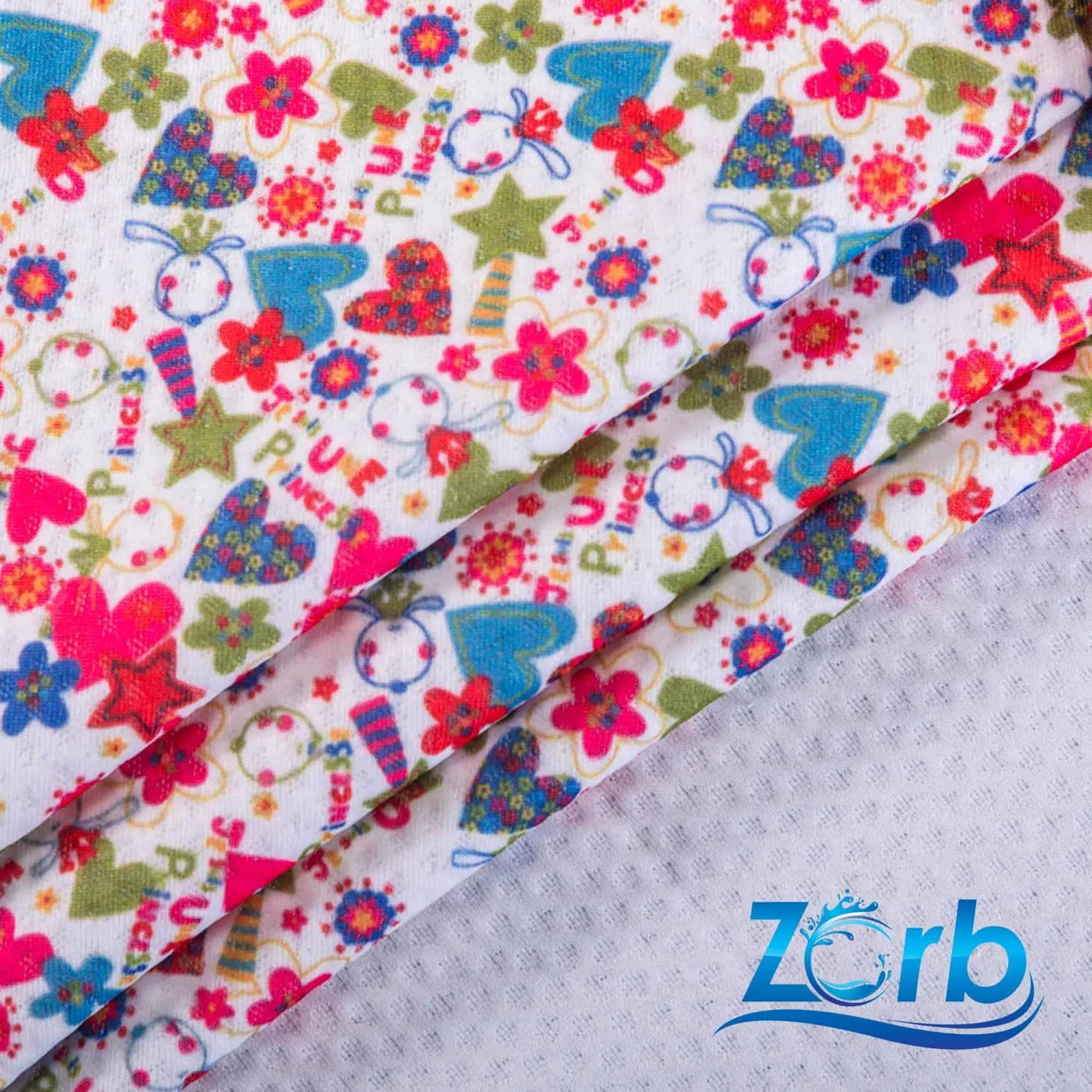 Zorb® 3D Stay Dry Dimple Silver Print Fabric (W-639)